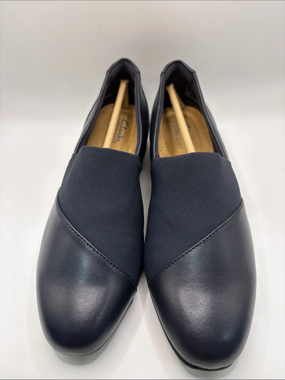 Clarks Women's Navy Slip-On Loafers